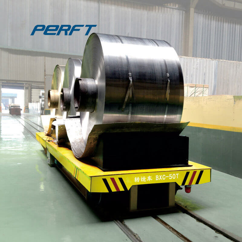 Electric Transfer Cart In Steel Industry 80 Tons